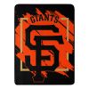 SF GIANTS OFFICIAL MLB "Walk off" Micro Raschel Throw Blanket; 46" x 60"