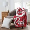 Reds OFFICIAL MLB "Signature" Raschel Throw Blanket; 50" x 60"