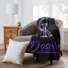 Rockies OFFICIAL MLB "Signature" Raschel Throw Blanket; 50" x 60"