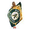 ATHLETICS OFFICIAL MLB "Walk off" Micro Raschel Throw Blanket; 46" x 60"